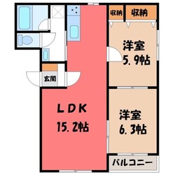 キャメリア Ａの物件間取画像